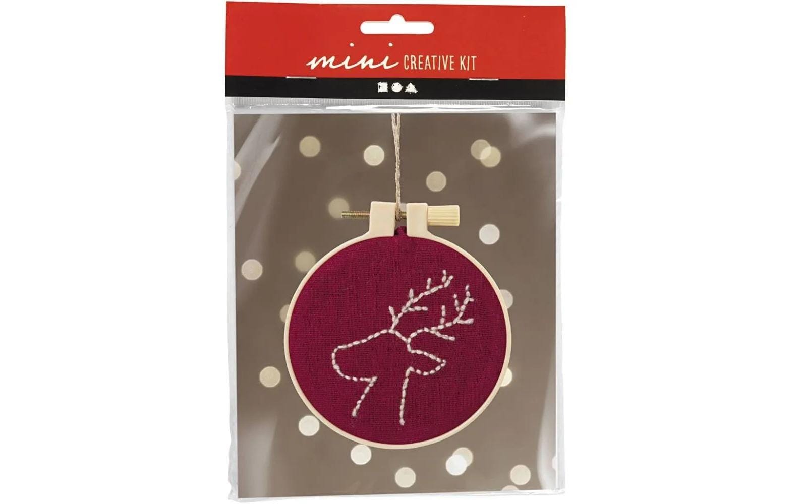 Creativ Company Mini Bastelset Sticken, Rentier