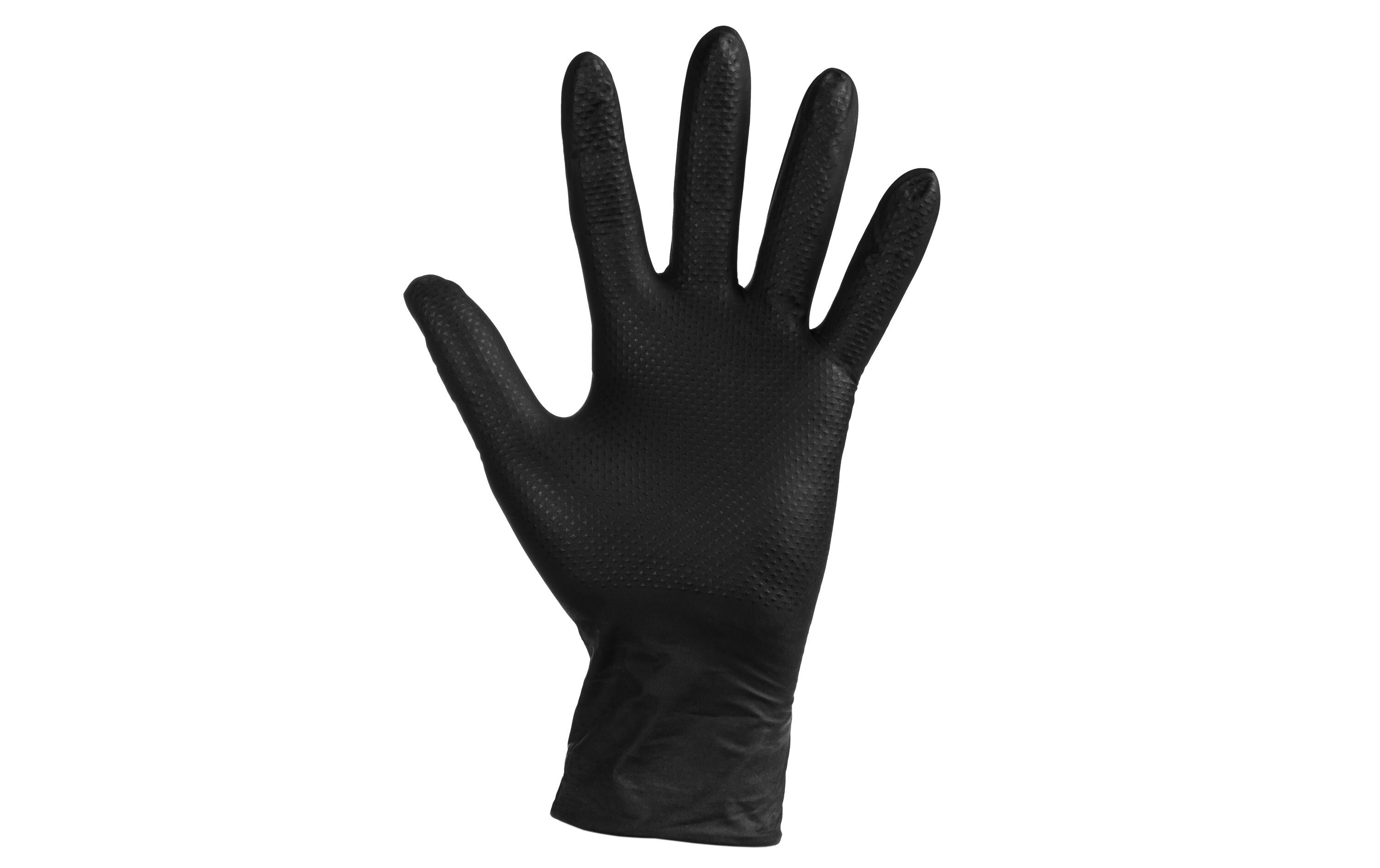KRAFTER Nitril-Handschuhe S schwarz, 100 Stk.