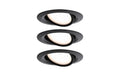 Paulmann Set Nova Plus rund sz matt/Alu dim 3x6W 2700K 51mm 230V