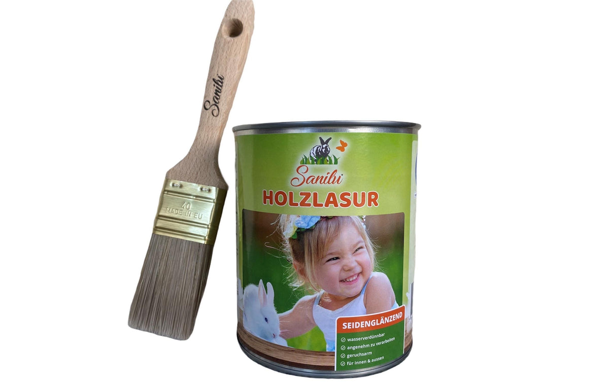 Sanilu Holzlasur 0.75l mit Pinsel