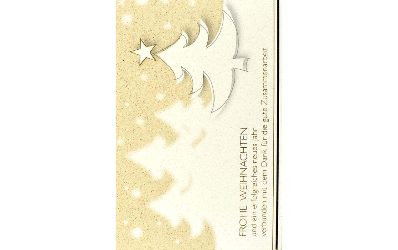 ABC Weihnachtskarte Geschäft Format B6, 125x176mm, 12 Stück
