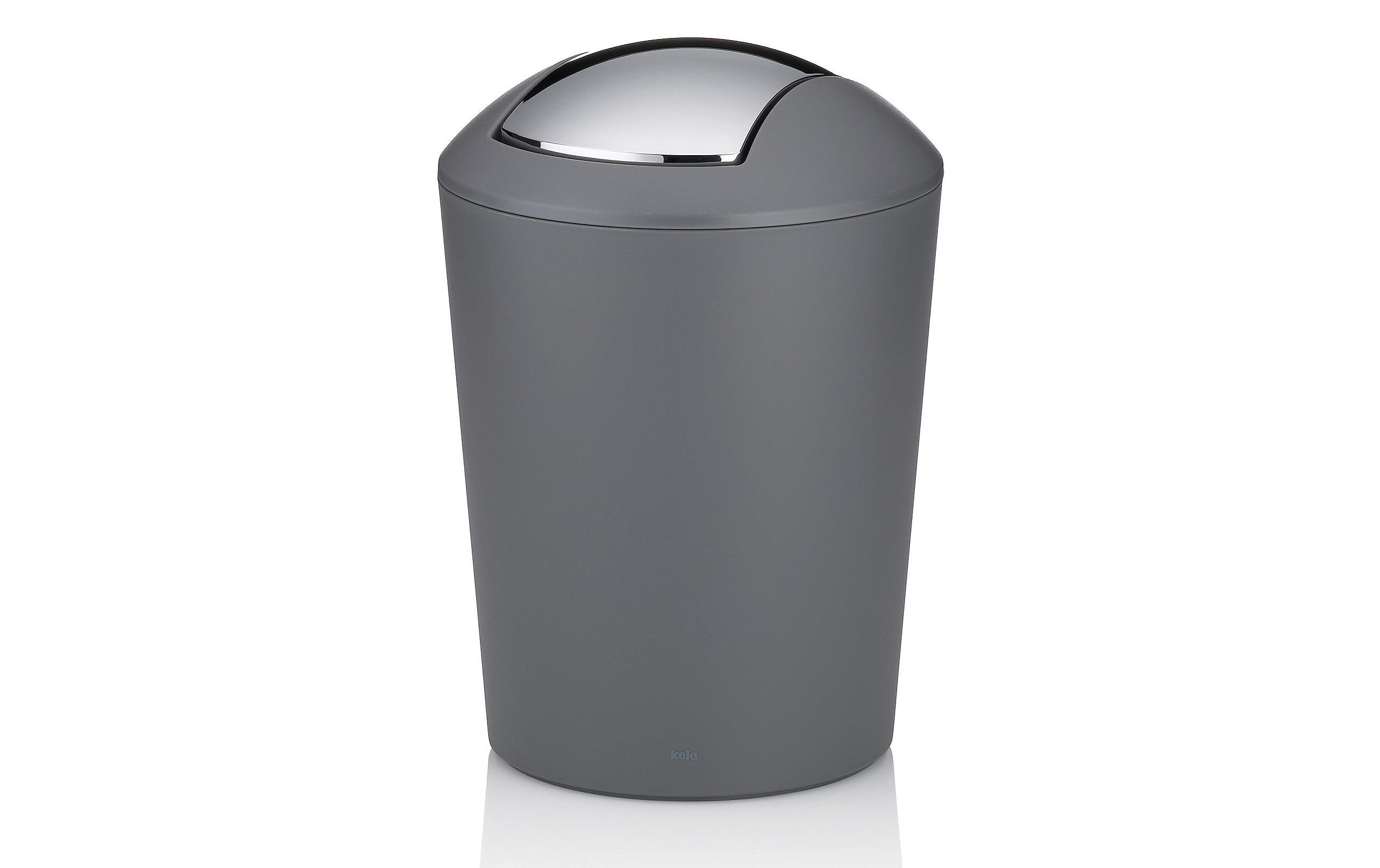 Kela Kosmetikeimer Marta 1.7 Liter, Kunststoff, Grau