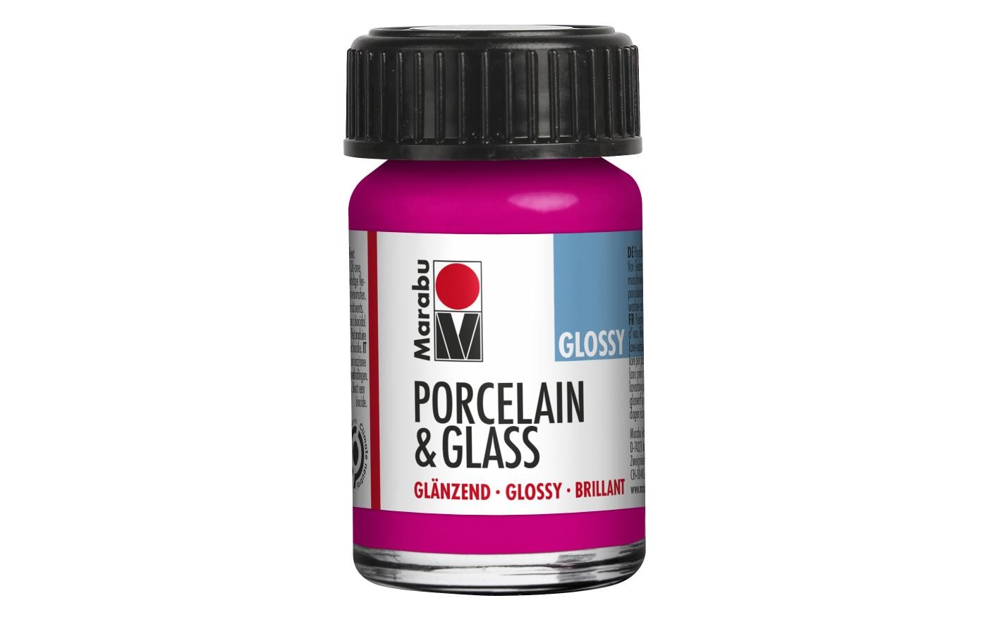 Marabu Porcelain & Glass Glossy Pink 131 Himbeere, 15 ml