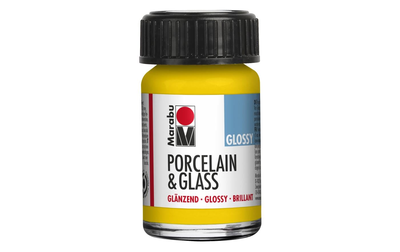 Marabu Porcelain & Glass Glossy Gelb 220 Sonnengelb, 15 ml