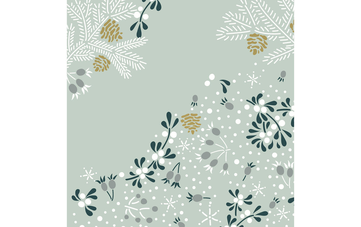 Paper + Design Servietten Frosty floral 33x33 cm, 20 Stück