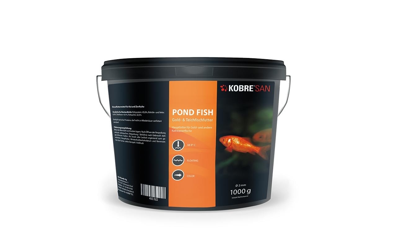 KobreSan Pond Fish 2 mm 1kg Gold- und Teichfischfutter