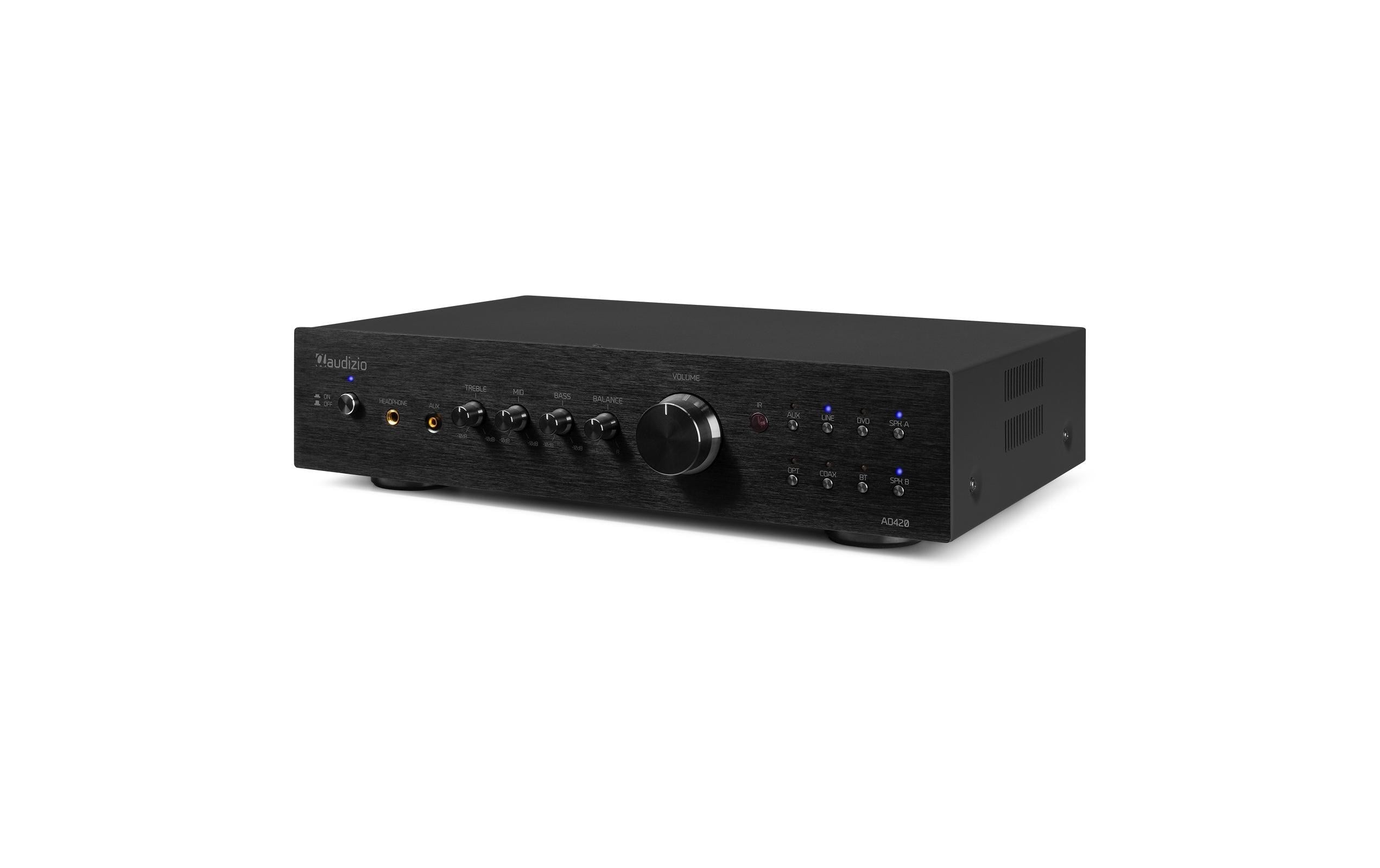 Audizio AD420 4-Channel Amplifier, BT, black
