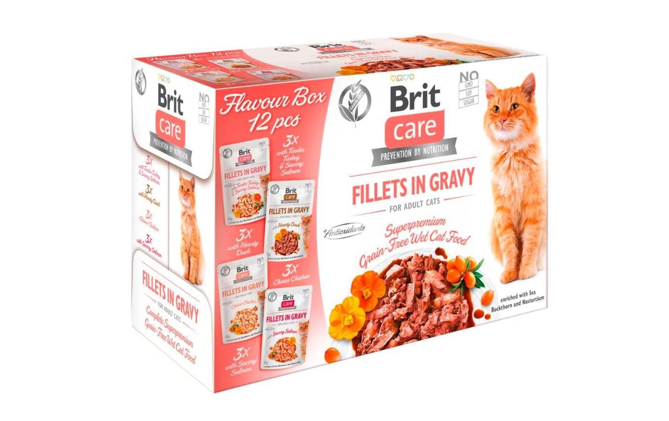 Brit Care Cat Flavour box Fillets Sauce 12x85g