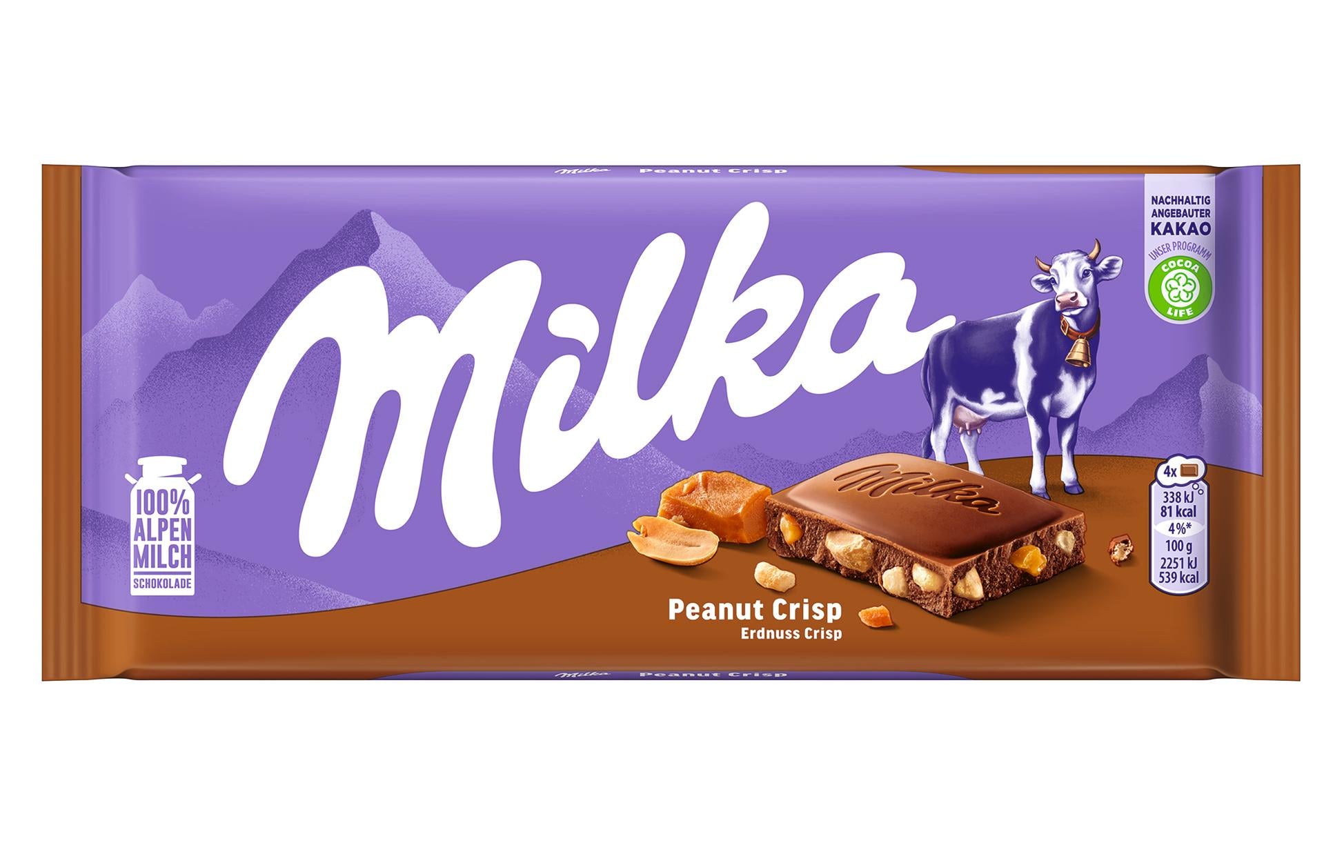 Tafelschokolade Peanut Crips 90 g