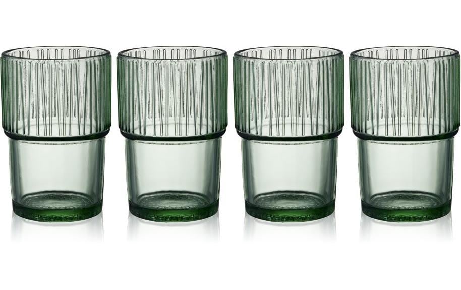 BITZ Trinkglas Kusintha 380ml Grün 4er Set, grün
