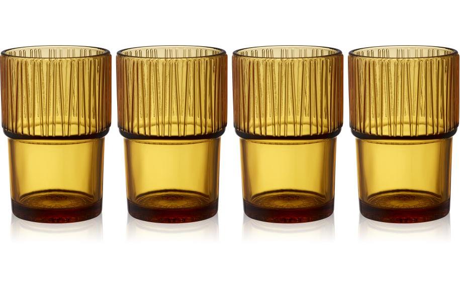 BITZ Trinkglas Kusintha 380ml Orange 4er Set, orange