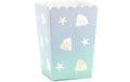Partydeco Popcornboxen Narwal 7x7x12.5cm, 6 Stück