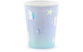 Partydeco Becher Narwal 220ml, 6 Stück