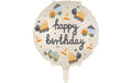 Partydeco Folienballon Baufahrzeuge 45cm