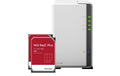 Synology DS223j, 2-bay NAS inkl. 2x 8TB HDD WD Red Plus