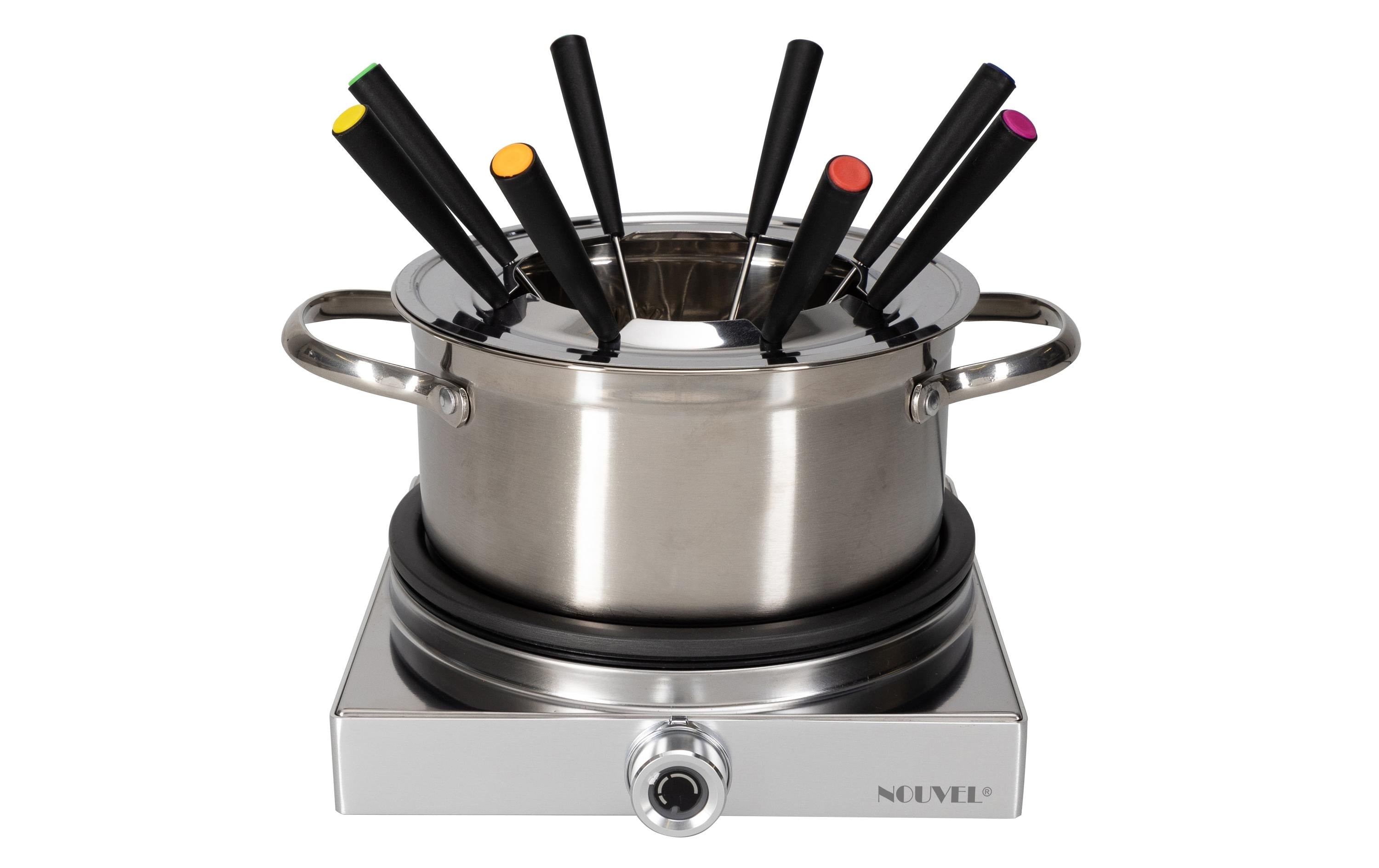 Nouvel Fleischfondue-Set Silver 230V, 1200W, 10 teilig