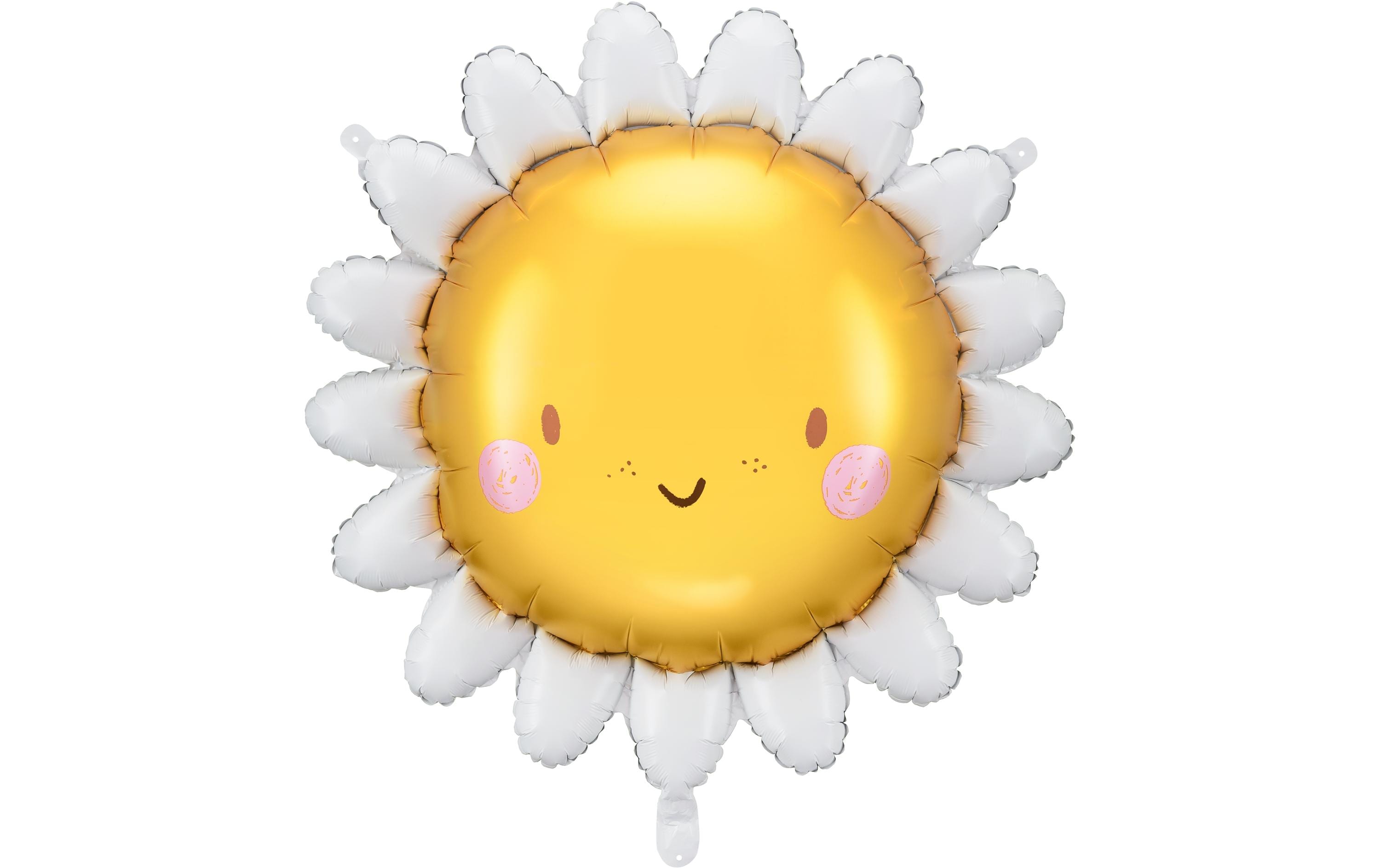 Partydeco Folienballon Sonne 90cm