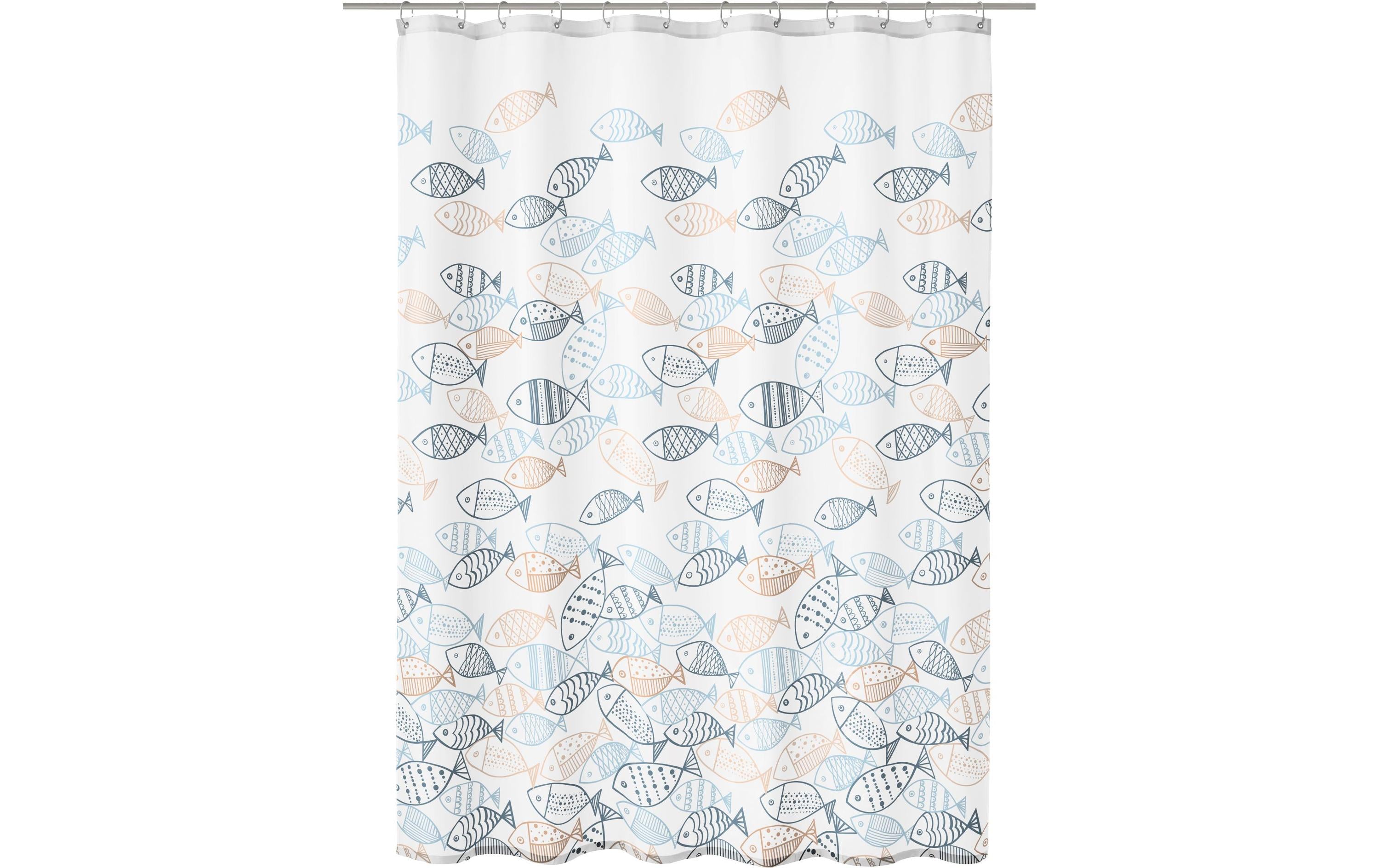 Kleine Wolke Duschvorhang Sardinas 100% Polyester, Grösse: 180 x 200 cm