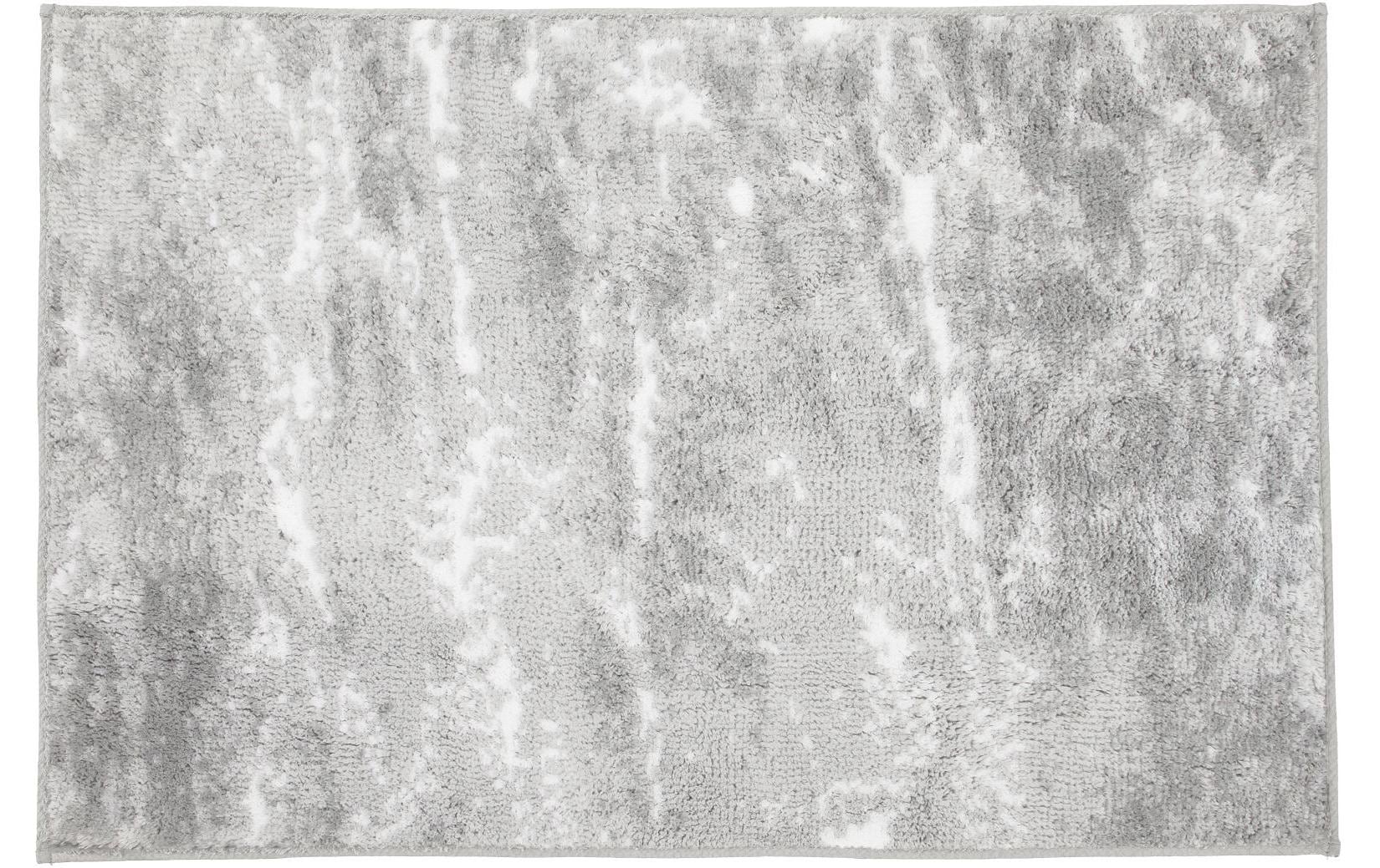Kleine Wolke Badteppich Nevoa 100% Polyester, Grösse: 60 x 90 cm, Silbgr.