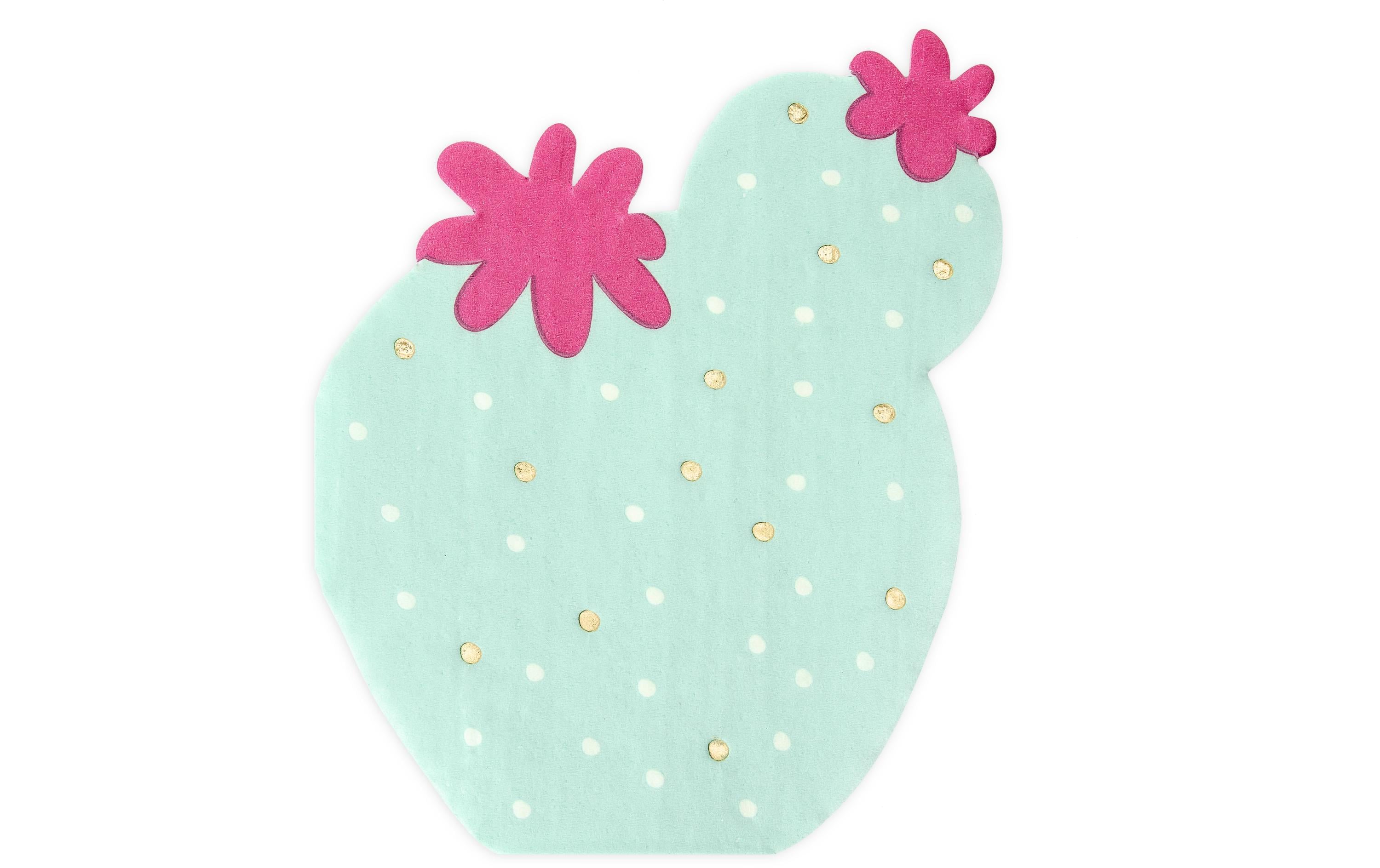 Partydeco Servietten Kaktus 11.5x13.5cm, 20 Stück