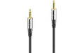 Sonero 3.5mm Kabel mit Nylonmantel, 2.00m Stecker <-> Stecker, 3-Pol