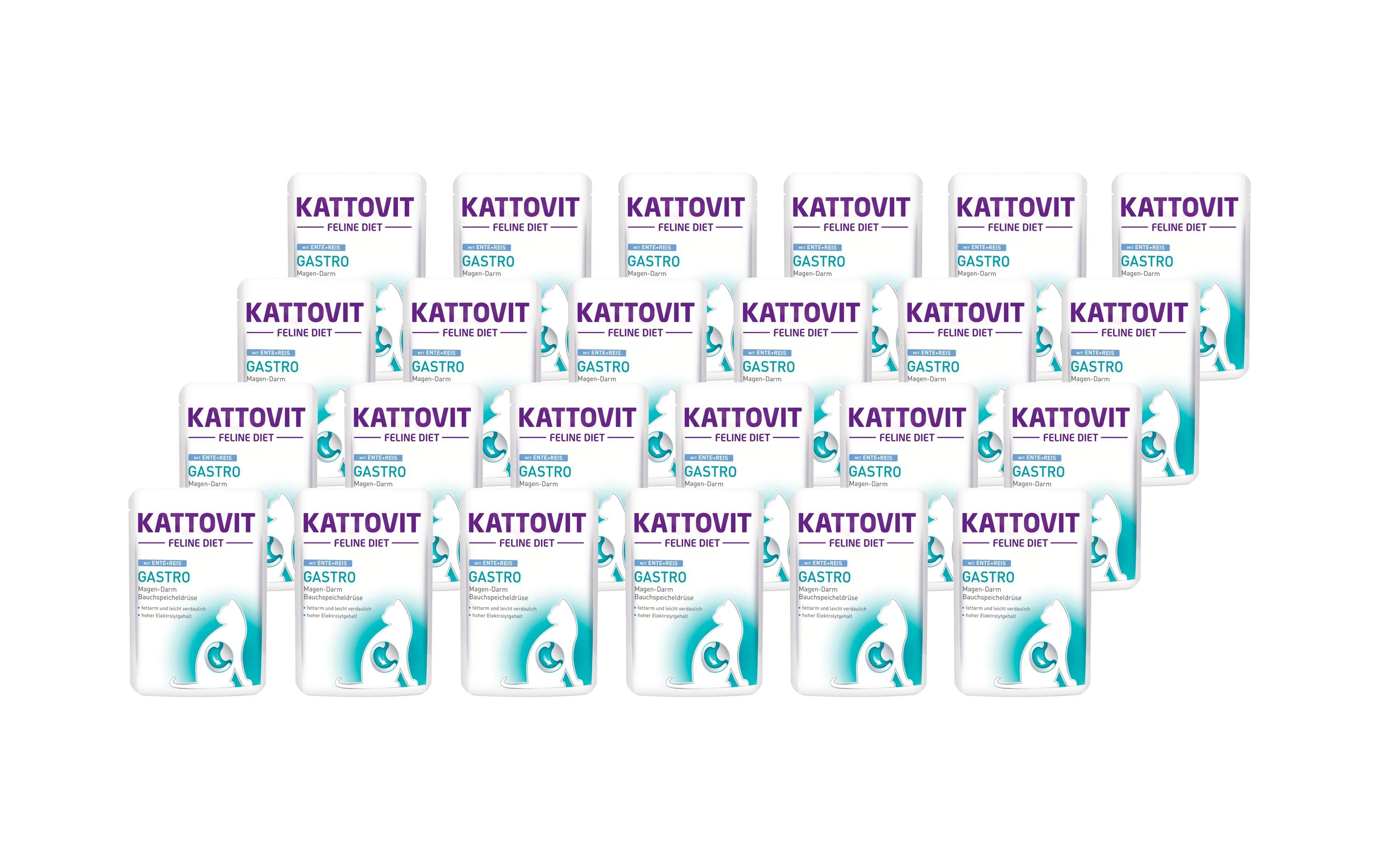 Kattovit Gastro Ente&Reis 24x85g Kit