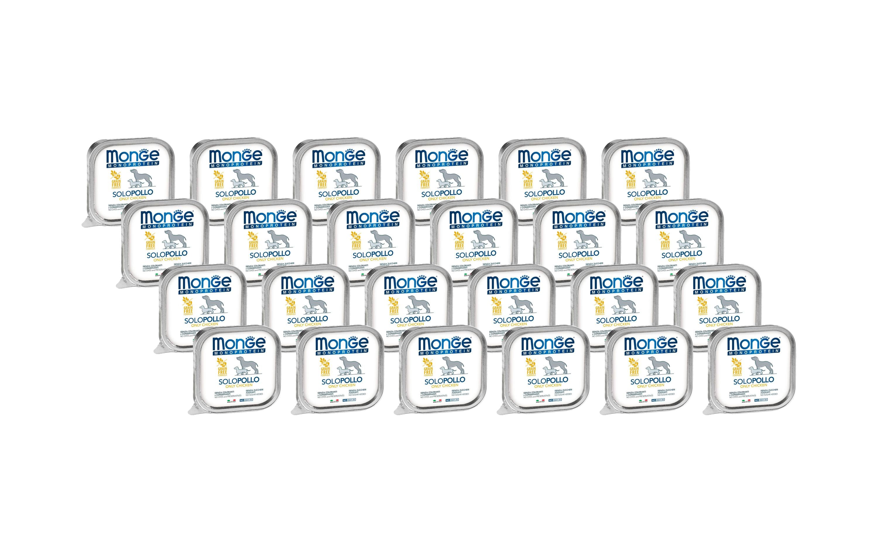 Monge Dog Monoprotein Pâté Huhn 24x150g Kit
