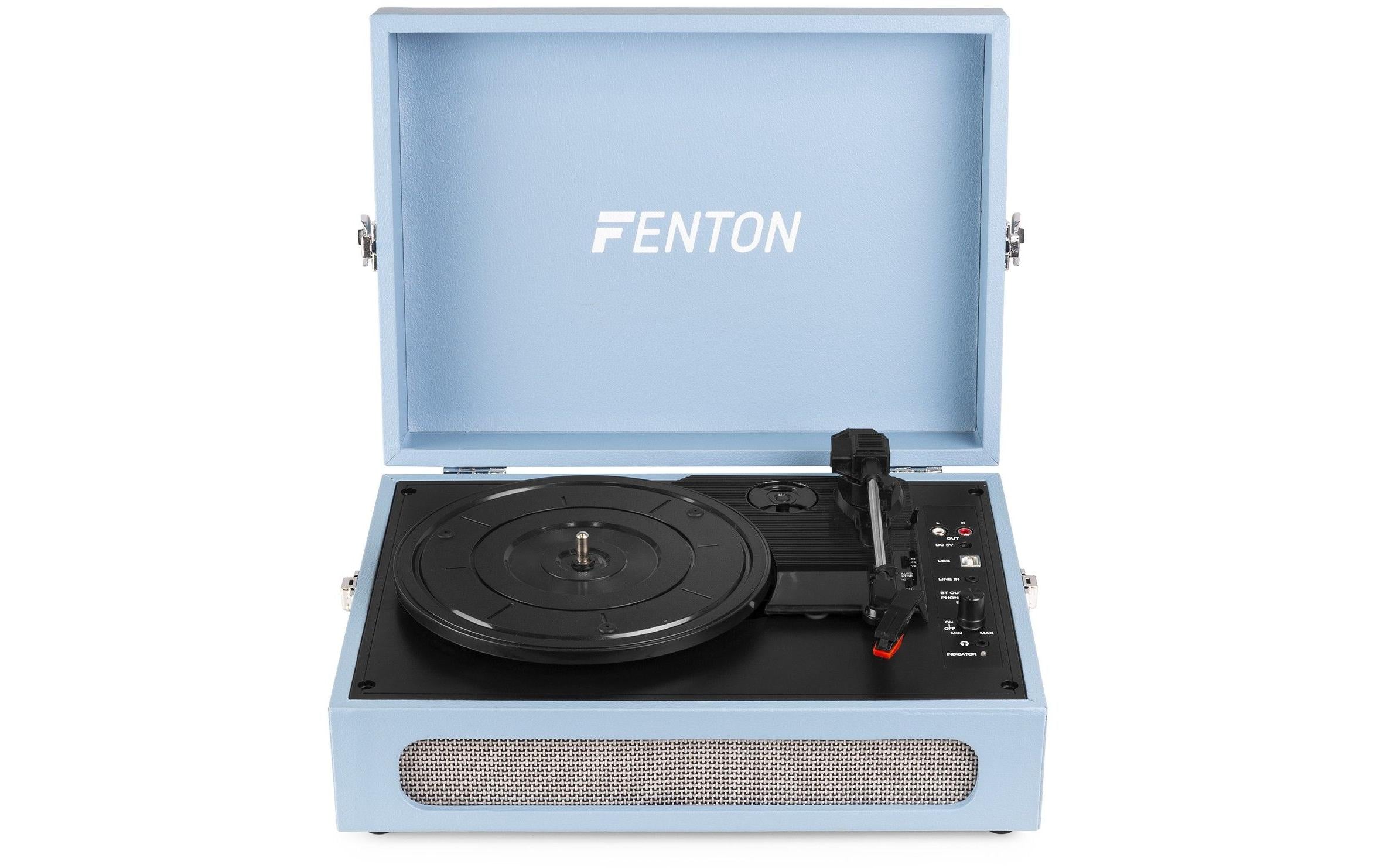 Fenton RP118E Plattenspieler mit Bluetooth, blau