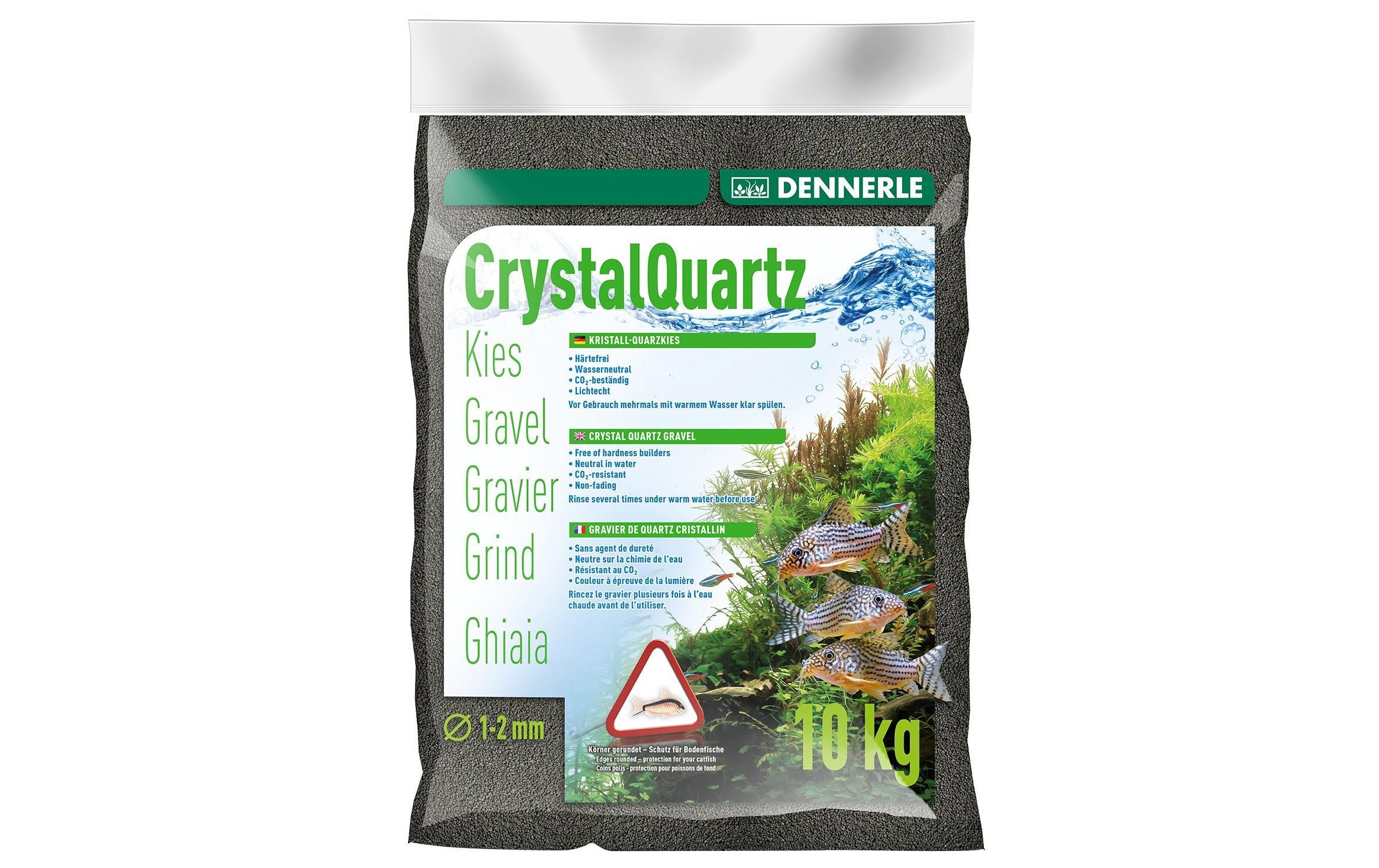 Dennerle Kristall-Quarzkies BK Diamantschwarz, 10 kg