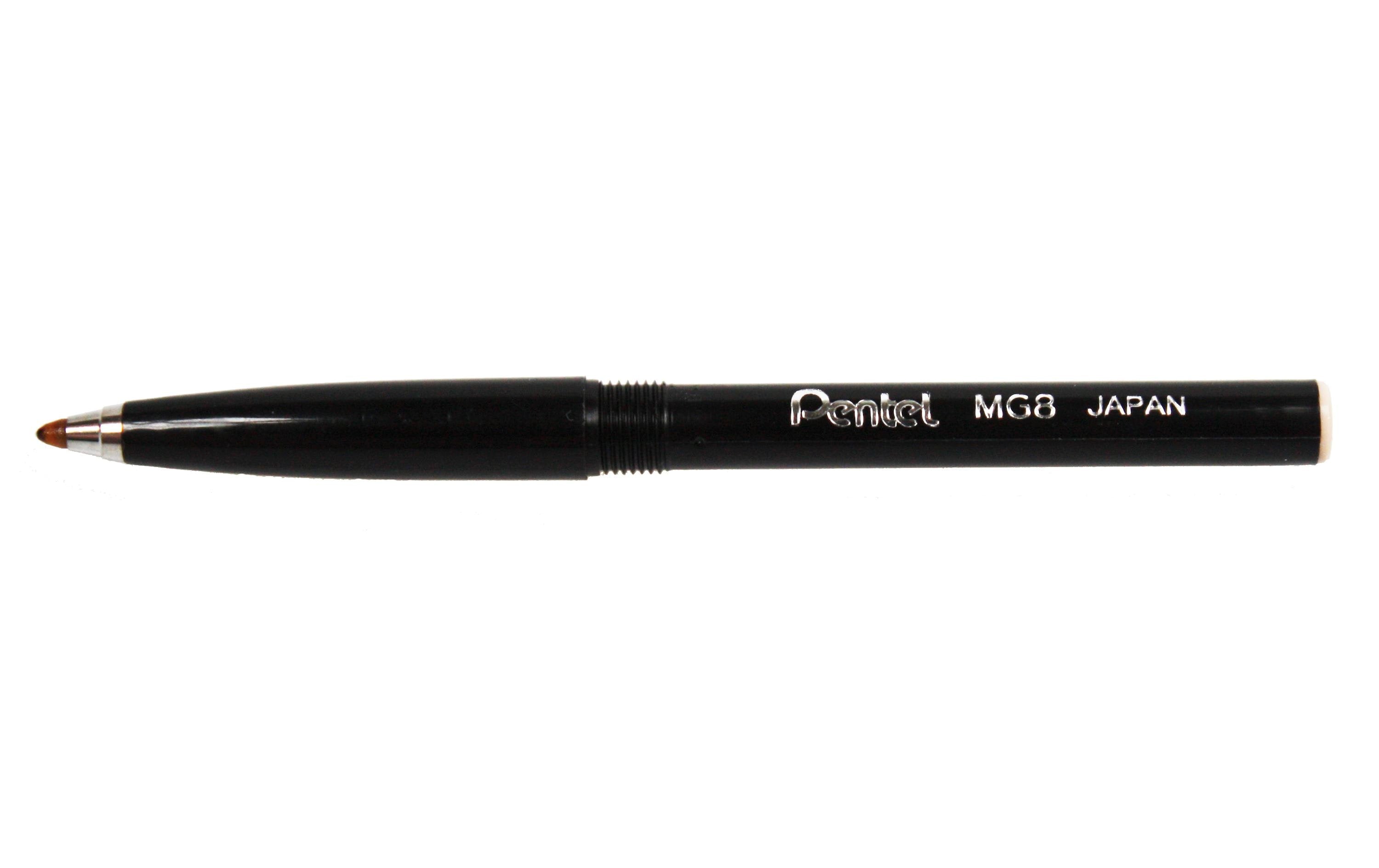Pentel Roller-Patrone MG8-A schwarz, 0,8 mm, 1 Stück