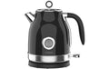 FURBER Retro Wasserkocher Schwarz 1.7L, 1850-2200W, Schwarz/Silber