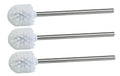 Zeller Ersatz WC-Bürste 3er Set Edelstahl, Weiss