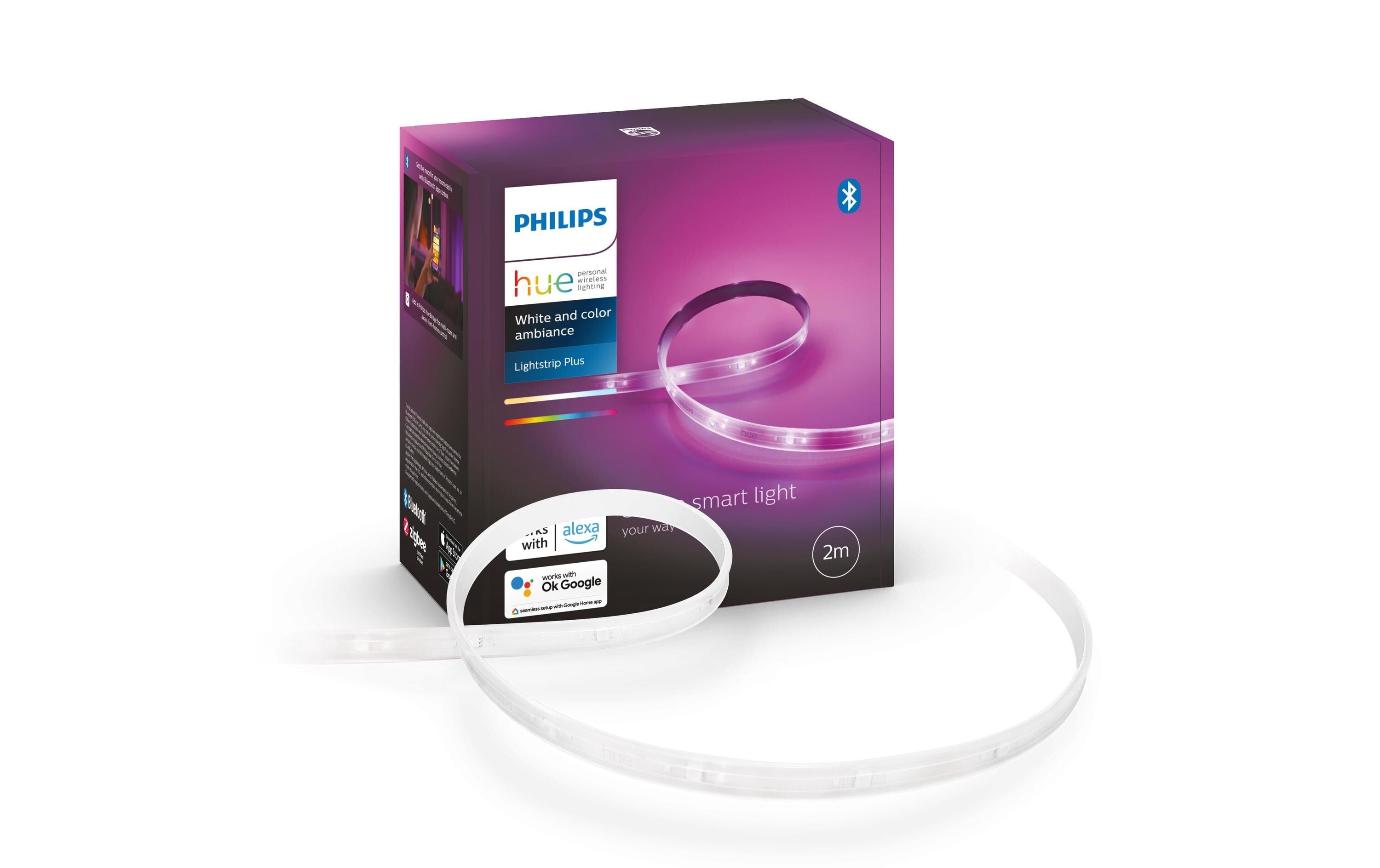 Philips hue Lightstrips+ Basispaket 1x hue Lightstrips 2m, 1x Netzteil, BT