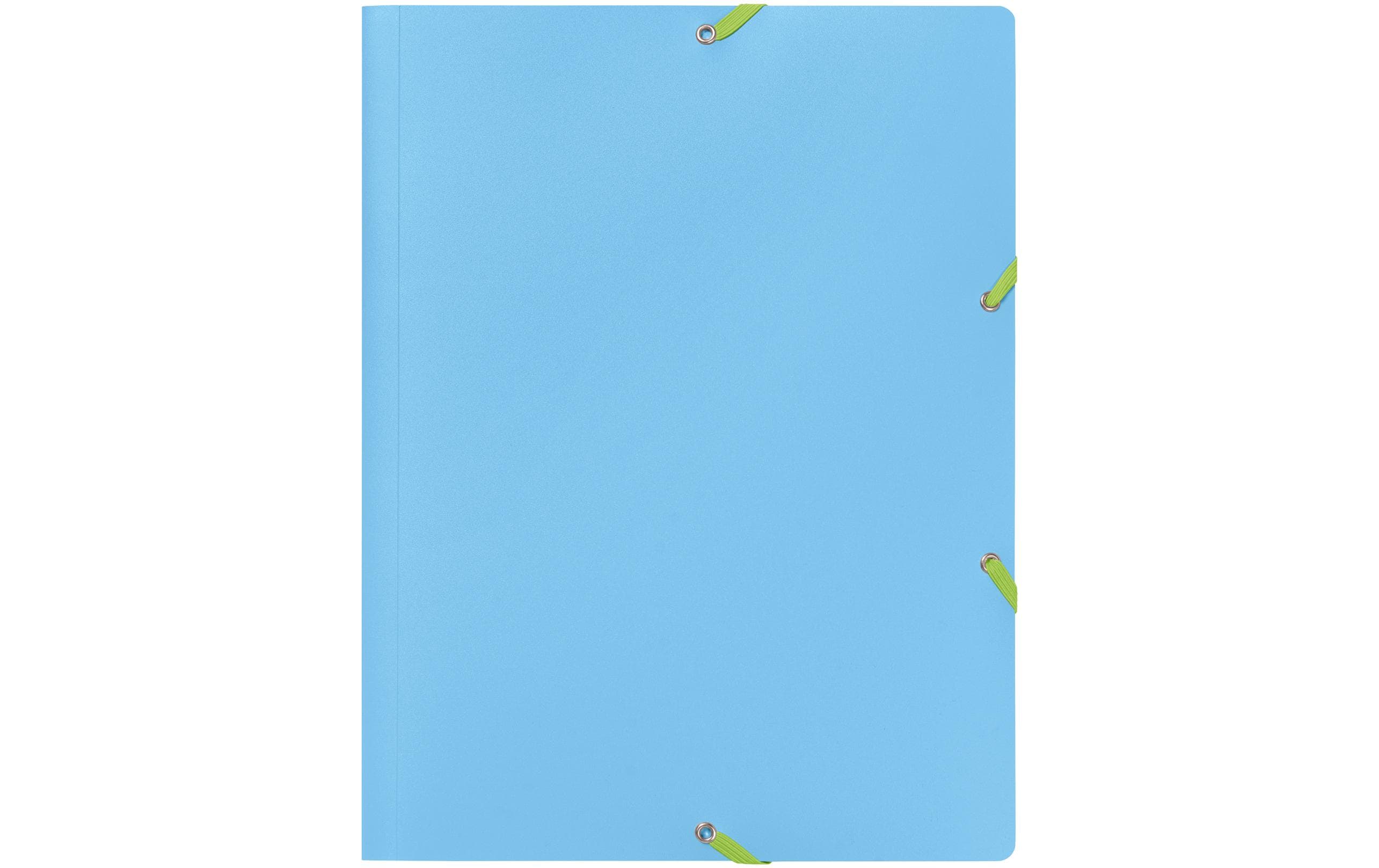 Kolma Gummizugmappe Doppia A4 blau/grün
