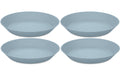 Koziol Suppenteller Connect 4er Set Ø 24cm, blau, bio-circular