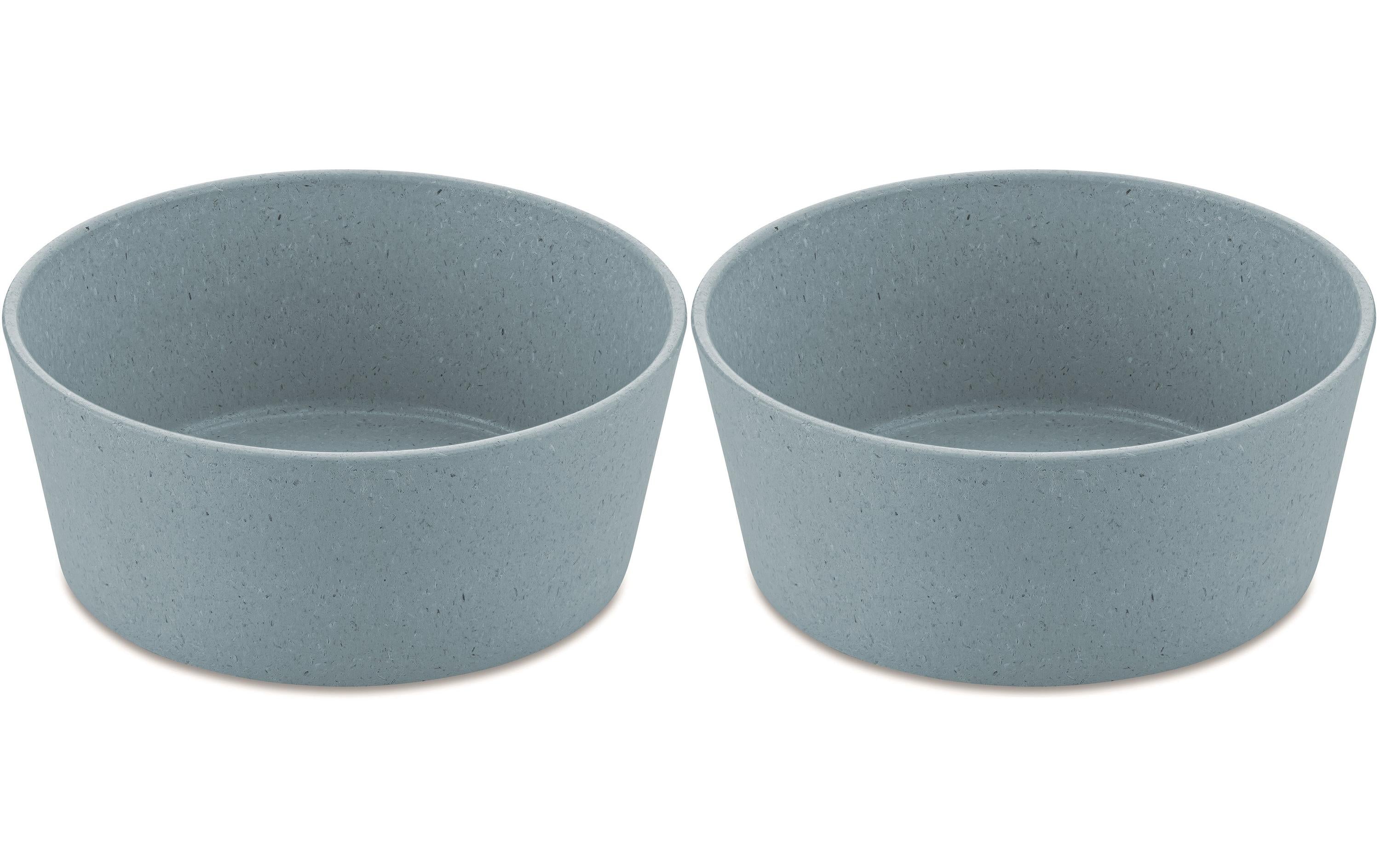 Koziol Schale Connect 890ml 2er Set 15.5x15.5x6.3cm, blau, bio-circular