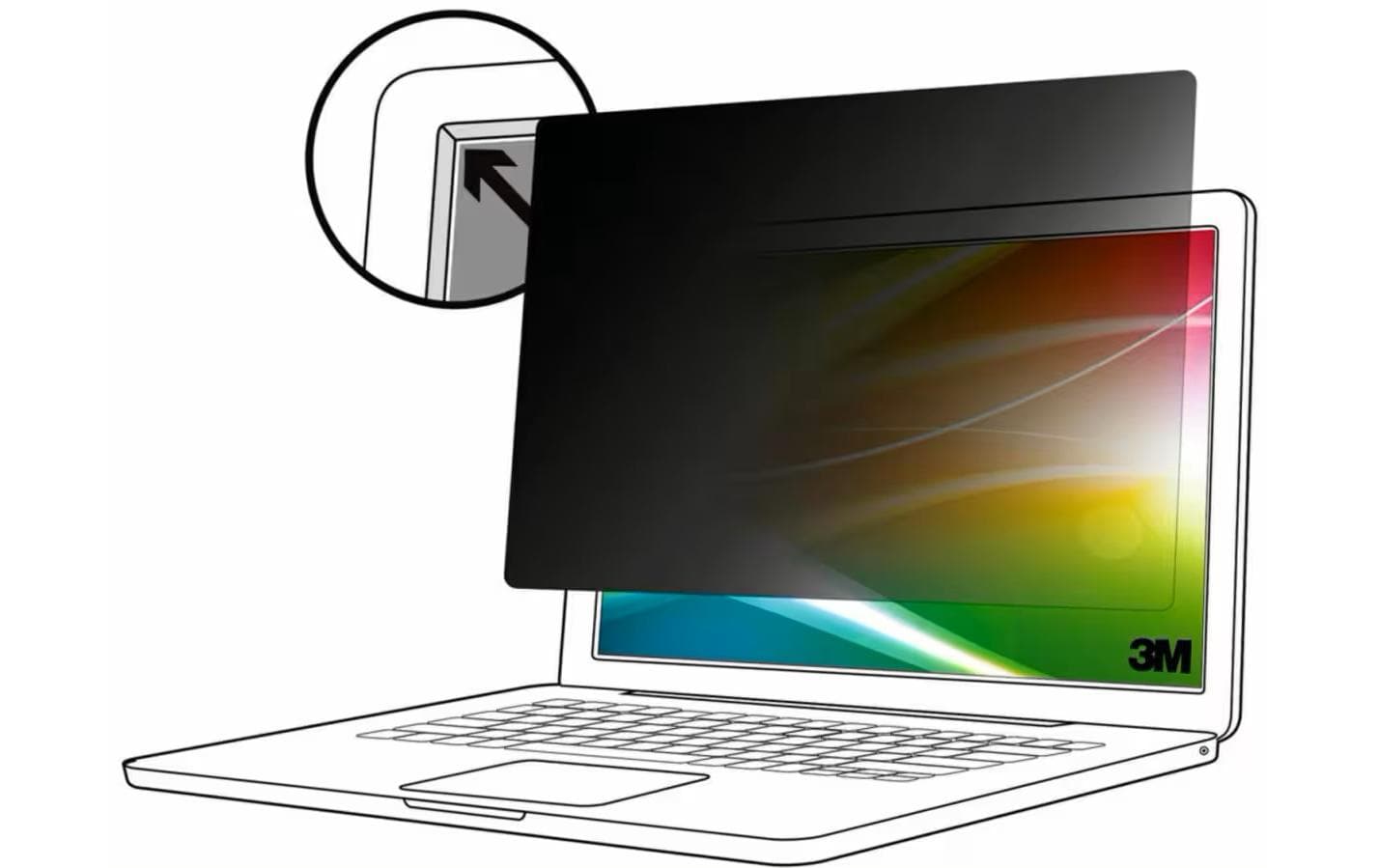 3M Bright Screen PF 12.1 Laptop, 16:10
