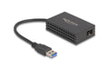 Delock USB Typ-A zu 1x SFP Gigabit LAN bis zu 1000 Mbps Gigabit, schwarz