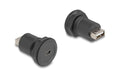 Delock USB2.0 Mini-B zu USB Typ-A Einbaubuchse, schwarz