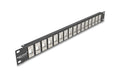 Delock 19" Keystone Patchpanel 16 Port, 1 HE, schwarz