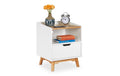 relaxdays Nachttisch mit 1 Schublade MDF, 50 x 43 x 40 cm (HxBxT)