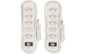 Max Hauri Doppelpack Steckdosenleiste Safety Line, 5xT13, weiss