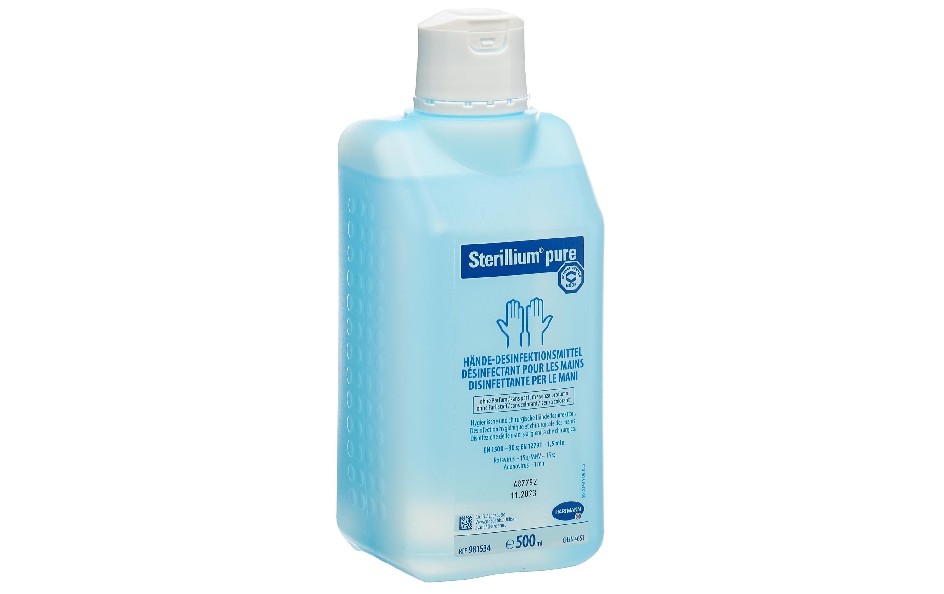 Sterillium pure Händedesinfektion ohne Pump 500 ml