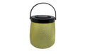 Dameco LED Solar Windlicht gelb 1 LED warmweiss, 14x14x15.2 cm
