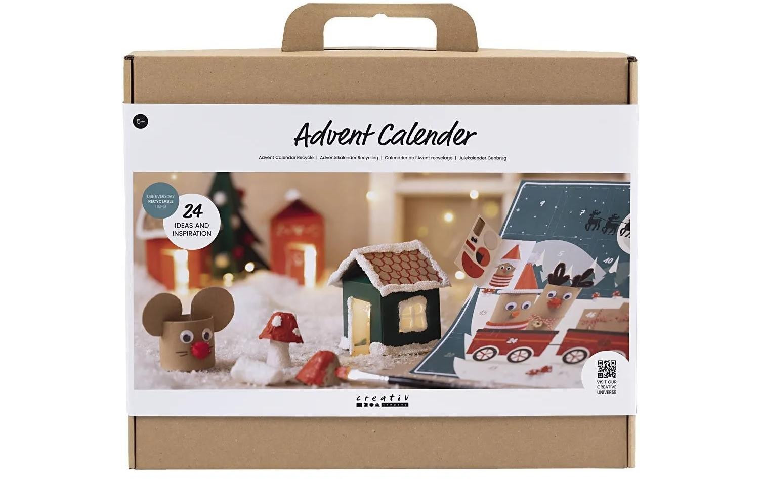 Creativ Company Adventskalender Bastelset Recycling, 24 Bastelprojekte