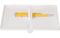 Max Hauri Steckdeckel im priamos Design 130x130mm, Kabelauslass, weiss