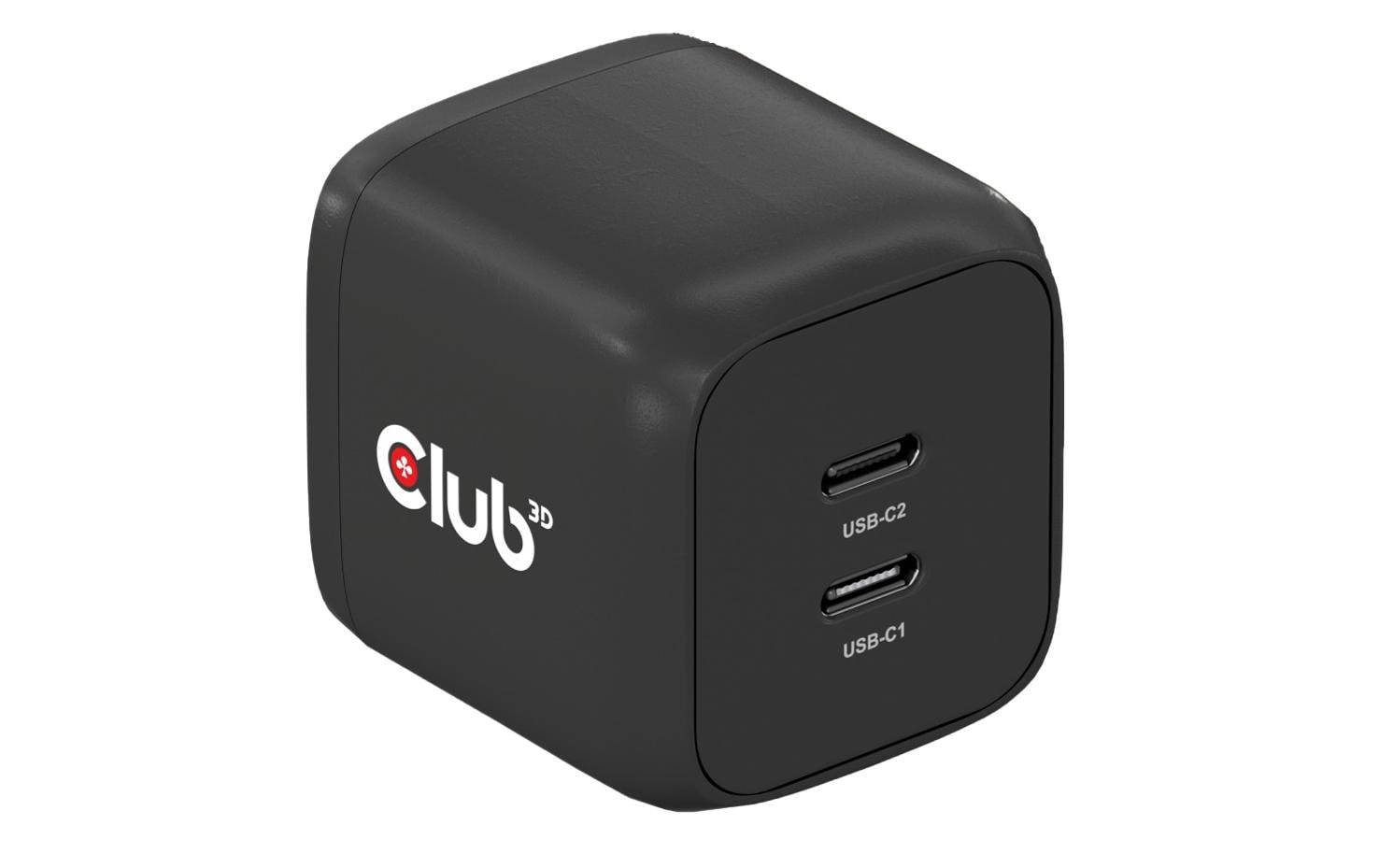 Club 3D, Ladegerät 100W GaN-Technologie 2x USB Typ A, 2x USB Typ C, PD