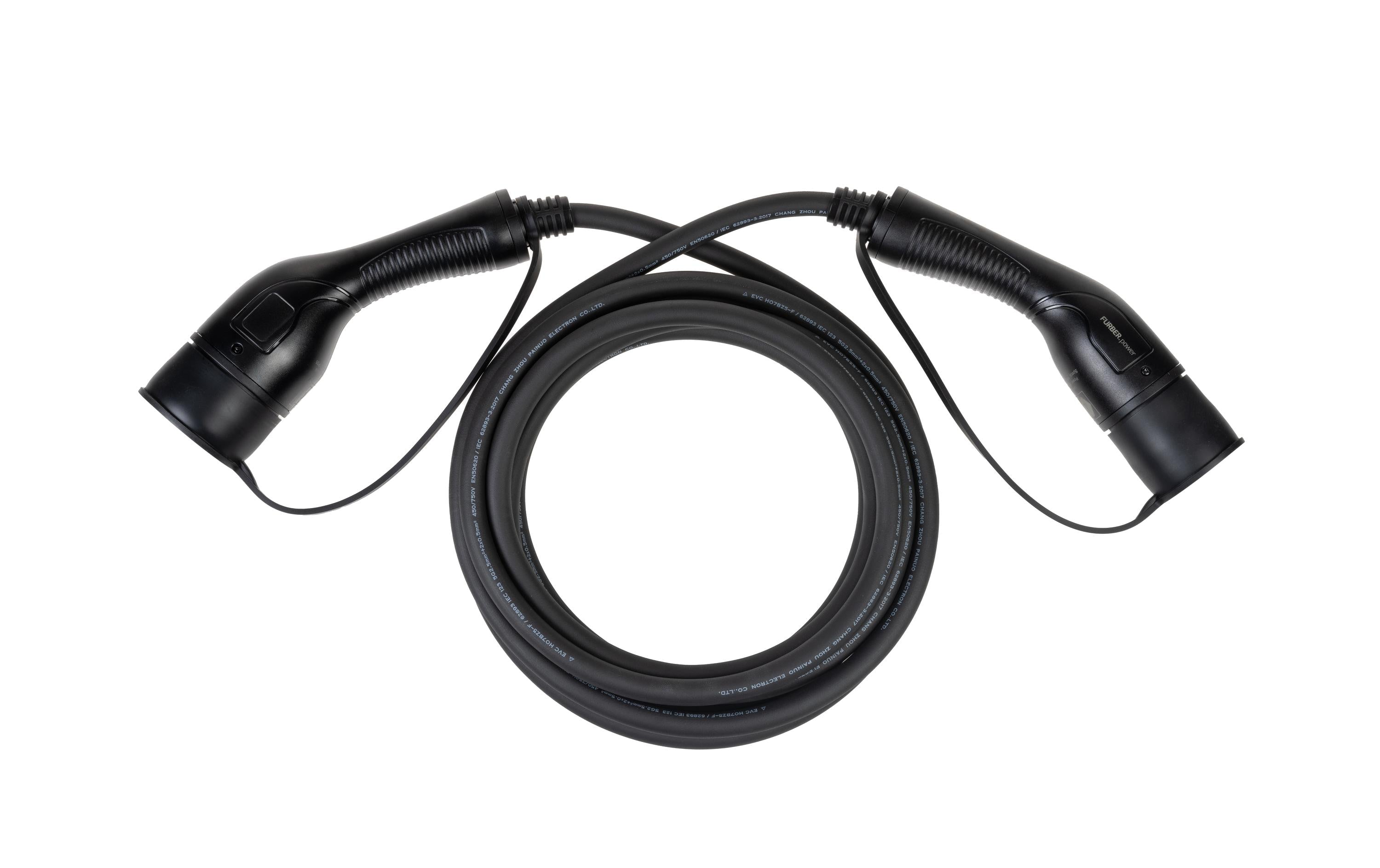 F.power Typ 2 Ladekabel FREYJA 11kW 5m gerade
