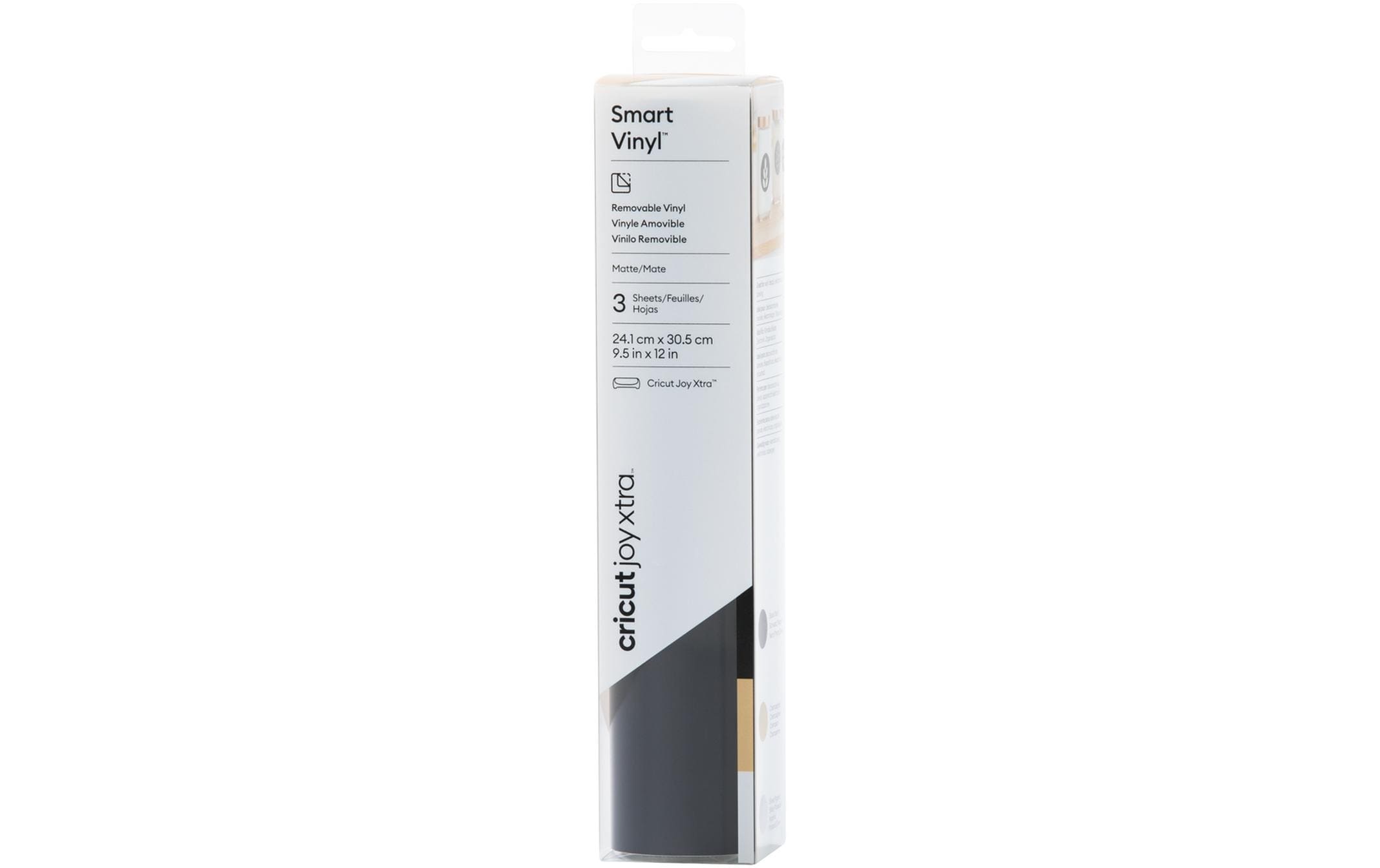 Cricut Vinylfolie Joy Xtra Smart ablösbar 3 Bögen à 21 x 30.5 cm, Classic