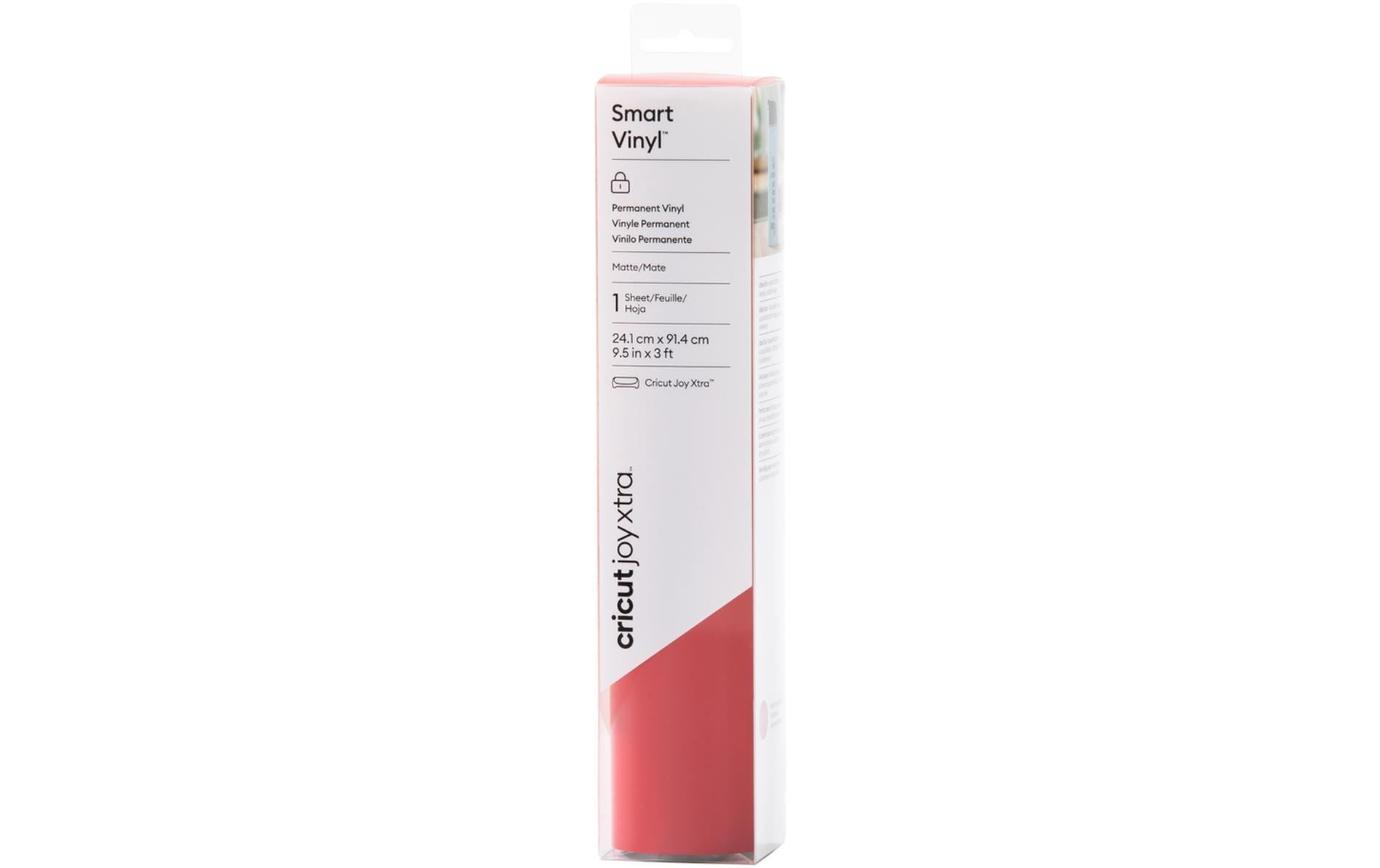 Cricut Vinylfolie Joy Xtra Smart perm 21 x 91.5 cm, Rot